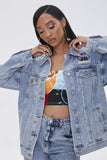 Space Jam Embroidered Denim Jacket