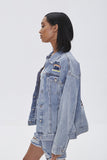 Space Jam Embroidered Denim Jacket