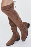 Faux Suede Over-the-Knee Boots