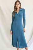 Button-Front Shirt Dress