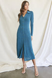 Button-Front Shirt Dress